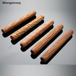 [wangxinmy] herramientas de cerámica para tallar madera, textura de cerámica, rodillo de barro, estampado en relieve, barra de venta caliente (1)