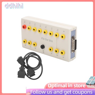 Ddhihi OBD2 Pin Out Box práctico ABS conveniente Cable de diagnóstico duradero portátil fácil de usar para Checiking vehículo\'s herramienta de reparación de automóviles/estado dirgónico