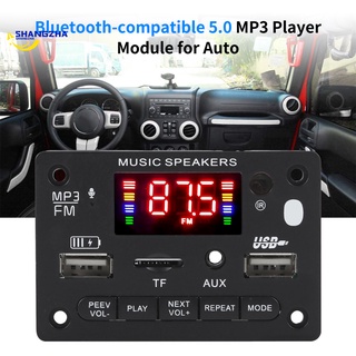 Tarjeta Decodificadora De Audio 5v-12v Compatible Con Bluetooth 5.0 Reproductor Mp3 Grabación De Sonido Para Auto