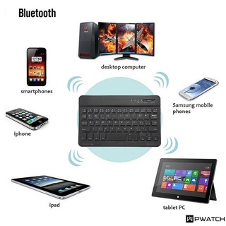 Teclado Inalámbrico Bluetooth Para IOS Android Windows PC Ipad Tablet Última PW