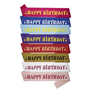 【New Arrival】Happy Birthday Sash Selempang Birthday Party Decoration Party Favors Gifts (Star Series) (1)