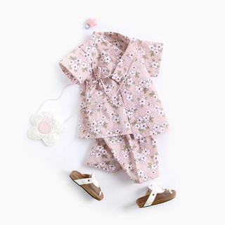 ropa de bebé recién nacido impresión floral algodón verano bebé pijamas conjunto