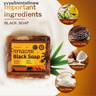 【yyyulinintellnew】 African Black Soap Magic Anti Rebelles Beauty Moisturizing Shea Butter Natural B Hot