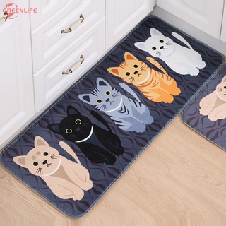 alfombrillas de moda de dibujos animados cojín gato impreso alfombras alfombras para cocina baño sala de estar almohadilla antideslizante