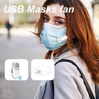 Clip-On Máscara De Cara K1 Portátil Reutilizable Ventilador Para La De Verano Deportes De Refrigeración Filtro De Aire USB Mini Ventiladores