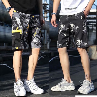 Nuevos pantalones cortos de los hombres de la marea de la marca de la calle suelto pantalones de estudiante Trend Beach Shorts
