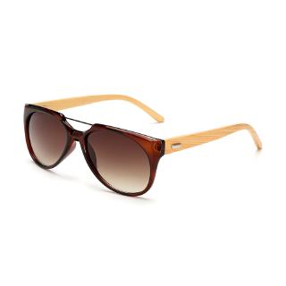 gafas de sol de madera de moda para hombres y mujeres de bambú gafas de sol para las mujeres espejo retor aviador