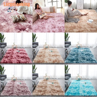 Largelooking * Shaggy Tie-dye alfombra impresa de felpa piso esponjoso alfombra de área de la sala de estar alfombras