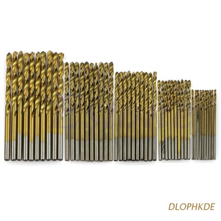 dlophkde - juego de brocas de acero de alta velocidad (1/1,5/2/2,5/3 mm, recubierto de titanio, 50 unidades)