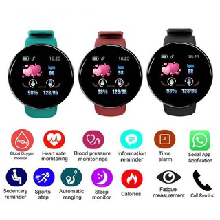 Reloj Inteligente Redondo d18 Relojes Redondos y68 Deportes Pulsera Impermeable Pone Foto IOS Android (1)