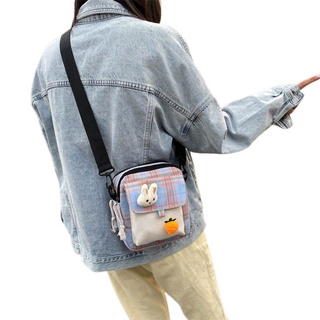 versión coreana lindo bolsa de lona suave chica mujer bolsa salvaje bolso de hombro