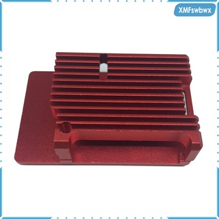 para raspberry pi 4b caso shell caja caja caja de aluminio instalable