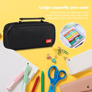[aleación] estuche para lápices de gran capacidad, diseño de lona, bolsa de almacenamiento, organizador