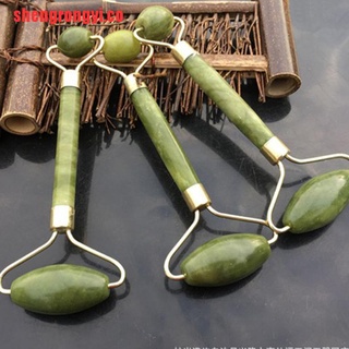 [shengrongyi] rollo de piedra de Jade Natural de cuarzo rosa Natural para el cuello y el cuerpo (1)