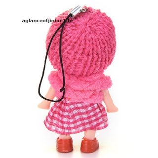 1 pza Mini juguete interactivo de muñeca Para colgar Celular niños 8cm (Br) (9)