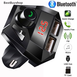 [bestbuyshop] Kit de cargador de coche manos libres inalámbrico Bluetooth FM transmisor USB adaptador caliente