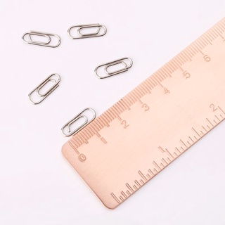 RA 50Pcs Small Mini Metal Paper Clips Bookmarks Photos Letter Binder Clip School Supplies Stationery Office Accessories (4)