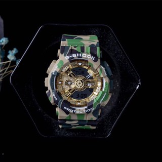Casio hombres y mujeres reloj deportivo camuflaje tendencia moda multifunción versátil reloj estudiante