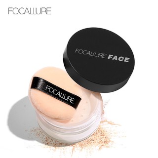 FOCALLURE 3 Colores Sueltos Ajuste En Polvo Control De Aceite Suave Maquillaje Facial
