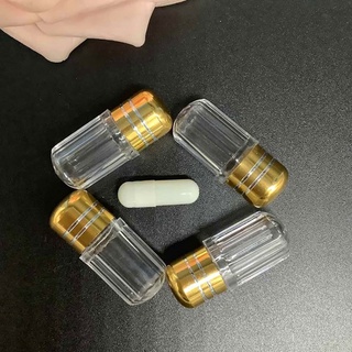 oso 20pcs tableta vacía píldora caso titular de almacenamiento píldoras medicina organizadores caso para vitaminas bacalao aceite de hígado (8)