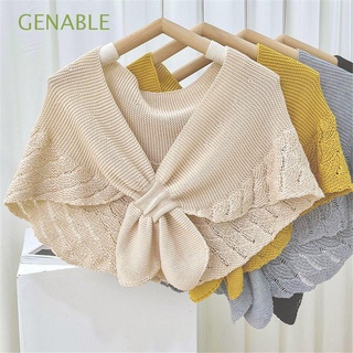 GENABLE Fashion Scarf For Hoodie Suit Warm Knitted Fake Collar Women Detachable Windproof Casual For T-shirt Soft Shawl/Multicolor