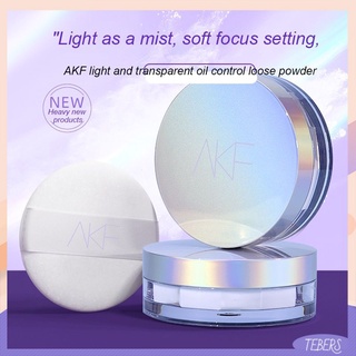 AKF loose powder setting powder waterproof, sweat-proof, long-lasting oil control and not easy to remove makeup tebers