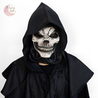 Freefish Durable Cosplay cubierta facial Flexible Halloween cráneo Cosplay cara Prop práctico para Festival