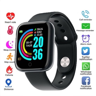 Y68 Smartwatch Smart watch D20s Adecuado Para android E ios Deportes Podómetro Pulsera Inteligente Con Detección De Frecuencia Cardíaca