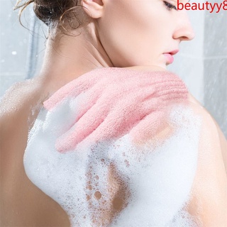 ♥✨ ADA 5 exfoliating gloves coloured double sided exfoliating gloves massage skin shower gloves dual texture shower gloves exfoliating washing gloves beautyy8