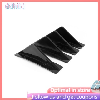 Ddhihi - Kit de alerón trasero para parachoques trasero, color negro brillante, con tornillos de montaje, Universal