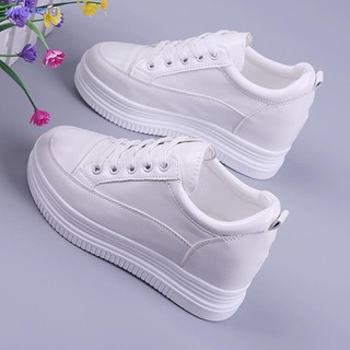 Trifle suela gruesa de las mujeres s solo zapatos de primavera 2021 nuevo casual deportes de las mujeres zapatos versión de la salvaje aumento en zapatos blancos de las mujeres