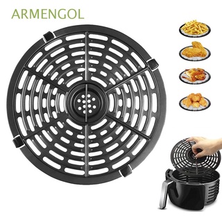 ARMENGOL Non-Stick Grill Pan Dishwasher Safe Crisper Plate Fry Pan Fit all Airfryer Air fryer accessories Air Fryer Basket Replacement Cooking Divider