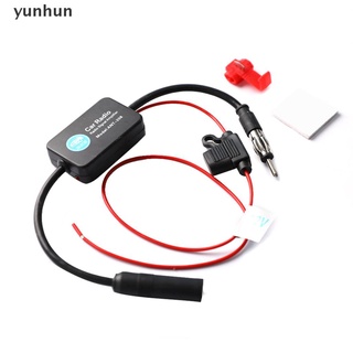 yunhun auto estéreo fm & am antena de señal de radio antena amplificador amplificador de señal aérea booster.