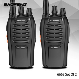 Baofeng 666s 5W Set of 2 Interphone Two Way Radio Walkie Talkie