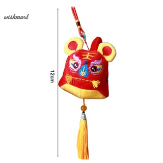 [WM] Muñeca de mascota de tigre de año nuevo adornos de escritorio del zodiaco tigre suave para decoración (5)