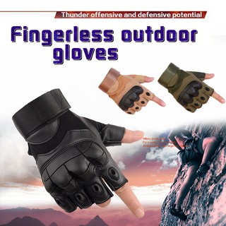 [QKS] Guantes tácticos de alta calidad para hombres, ciclismo, motocicleta, deportes, medio dedo, guantes de entrenamiento