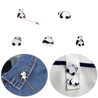 broche de panda mayoritario joyería insignia solapa pin accesorios de ropa regalo esmalte pin de dibujos animados lindo (7)