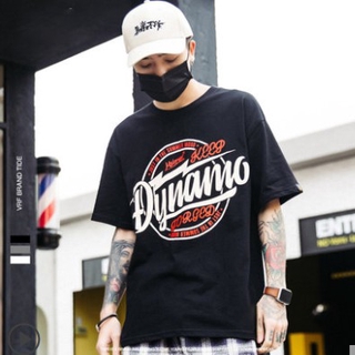camiseta de manga corta con estampado hip-hop para hombre