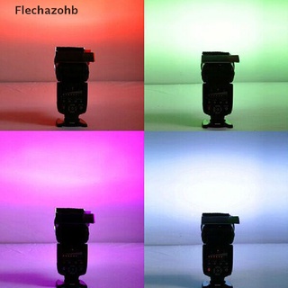 [flechazohb] 12 filtros de gel de color speedlite flash para cámara dslr canon nikon sony yongnuo (5)