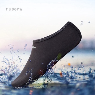 Nuserw hombres/mujeres zapatos de deporte de agua de Nylon + malla de neopreno Aqua calcetines Yoga ejercicio piscina playa danza natación Slip zapatos de surf
