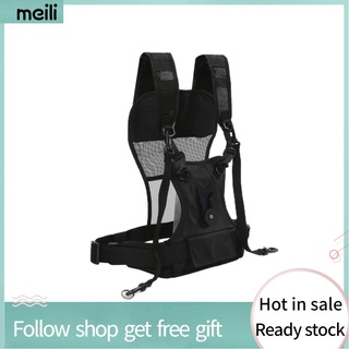 Meili1 Multifunction Dual Camera Strap Nylon Adjustable Multi Carrier Chest Harness