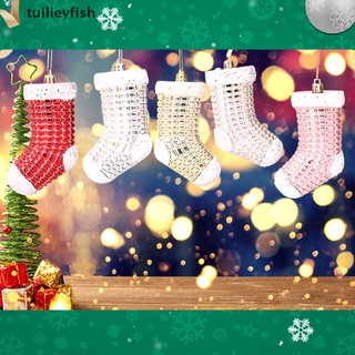 tuilieyfish - calcetín de plástico para navidad, adornos de árbol de navidad