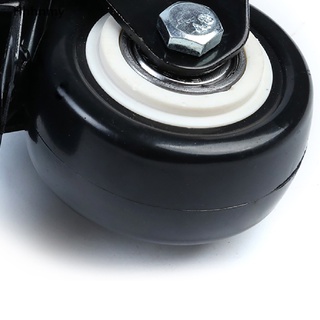 hmy> ruedas giratorias de poliuretano de servicio pesado 2 pulgadas con placa superior de 360 grados (2)