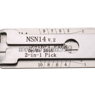 [nuevo] nsn14 dr/bt 2 en 1 decodificador de puerta de coche herramienta de desbloqueo de cerrajero herramientas (7)