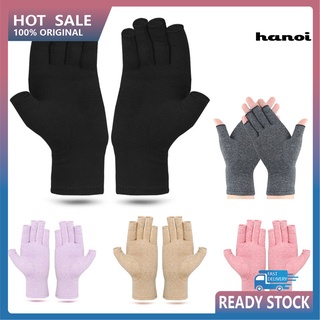 Hql_2 guantes Unisex deportivos deportivos de algodón suave transpirables de medio dedo Unisex