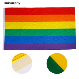 [Ruisurpny] Rainbow Flag Gay Pride Lesbian Banner Striped Event Pennant LGBT Sign Hot Sale