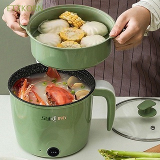 ETZKORN Kitchen Hot Pot 1.8L Electric Steamer Rice Cooker Mini Cooking Home Multifunctional Non-stick Frying Pan
