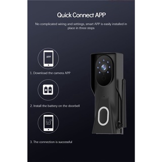 【New arrival】 Visual doorbell no intelligent WiFi doorbell remote home monitoring ubox video voice intercom indoor dingdong machine chase_co (7)