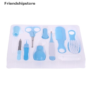 [friendshipstore] 10 piezas de peine para el cuidado de uñas de bebé tijeras cortador de lima kit de manicura set de regalo co