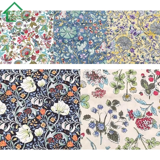lotsofgoods 50x50cm flor tela de algodón puro impreso tela diy hogar patchwork material